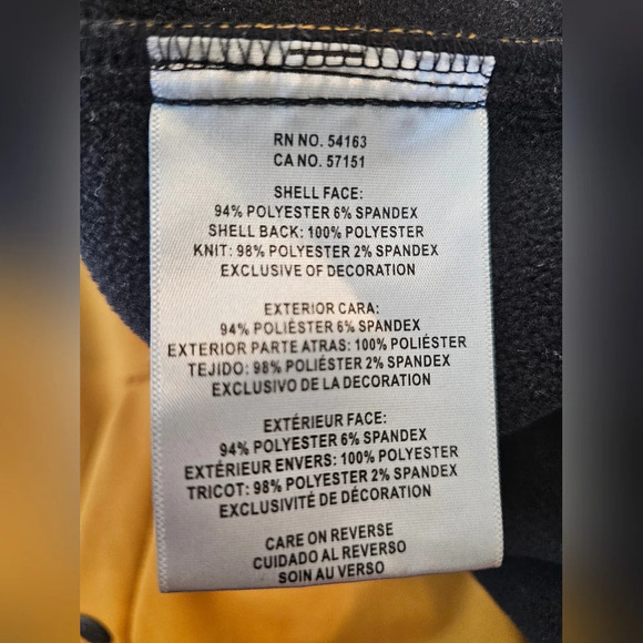 Levi's Softshell Jacket Men's Medium Brown Full Zip Hooded Water Resistant - Picture 11 of 11